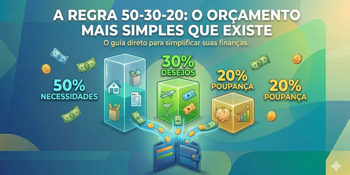 A regra 50-30-20: o orçamento mais simples que existe (e que funciona)